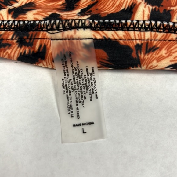 Women's High Rise Thong Cheeky Bikini Bottom Animal print - Picture 5 of 7